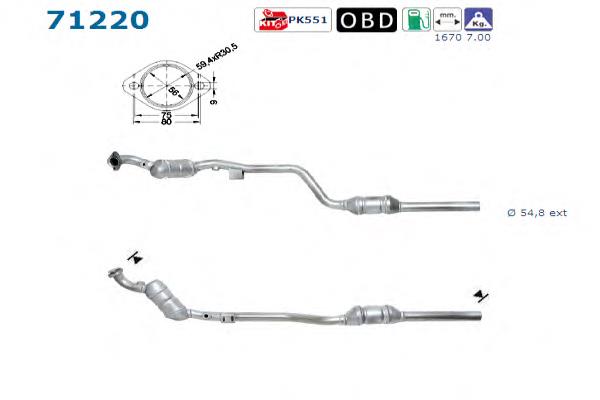 MZ6014T Polcar Catalizador de gasolina y diésel