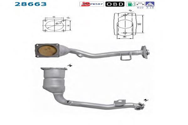 Catalizador Ford Fiesta JH, JD