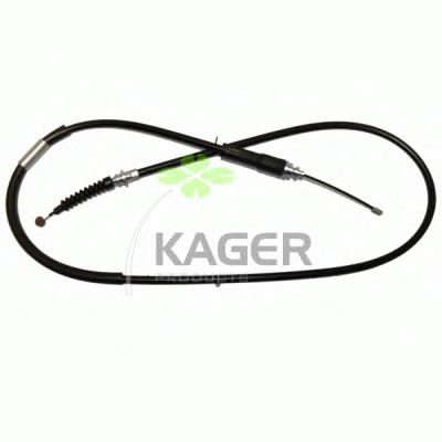 196216 Kager cable de freno de mano trasero izquierdo