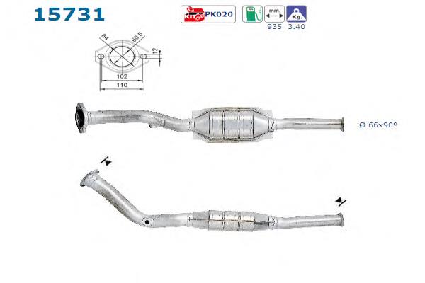 Silenciador de escape delantero  Peugeot/Citroen 170649 precio, desde 223,68 EUR