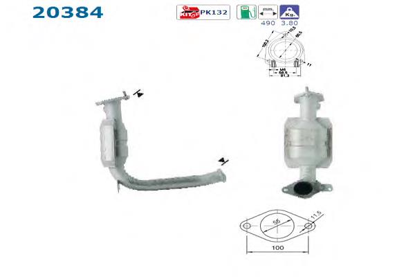 20384 AS/Auto Storm amortiguador delantero derecho