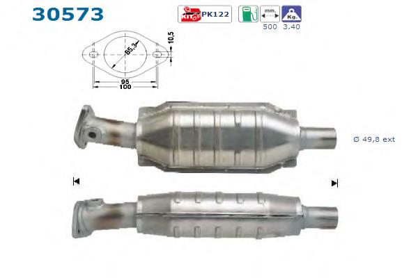 7700844691 Renault (RVI) Catalizador de gasolina y diésel