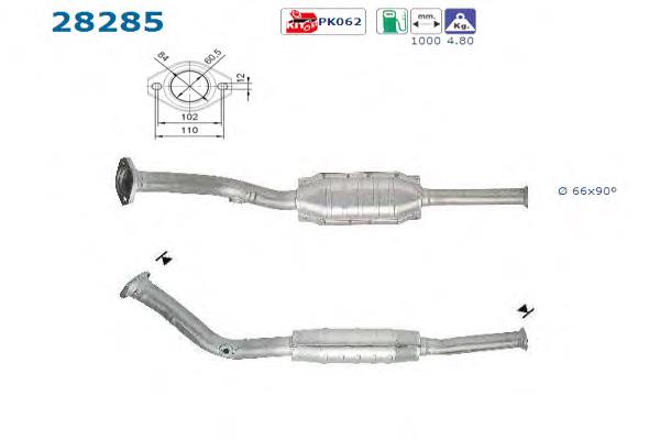 1609164180 Peugeot/Citroen Catalizador de gasolina y diésel