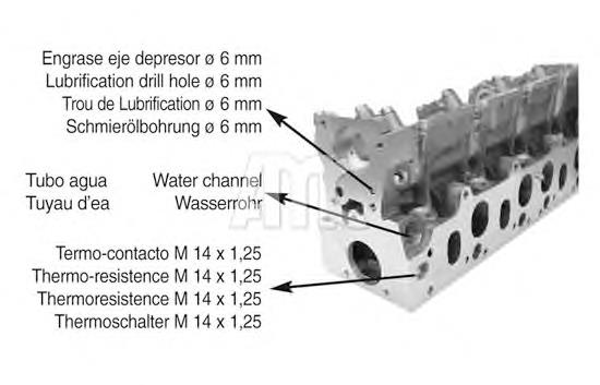 Cabeza del motor para Renault Clio I BC57, 5357