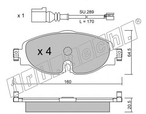 Pastillas de freno para Volkswagen Passat 358