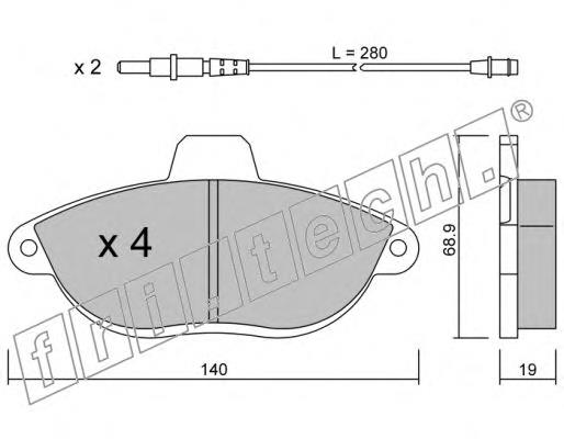 Comprar Pastillas de freno delanteras de disco Citroen Jumpy I BS, BT, BY, BZ a bajo precio
