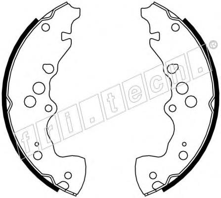 1111249 Fri.tech zapatas de frenos de tambor traseras