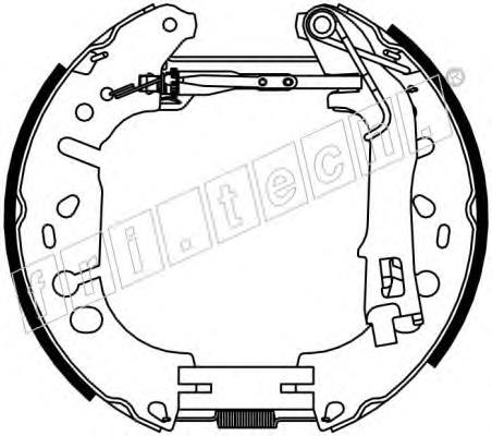 Zapatas de frenos de tambor traseras K23069 Brembo