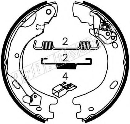 1092313 Fri.tech juego de zapatas de frenos, freno de estacionamiento