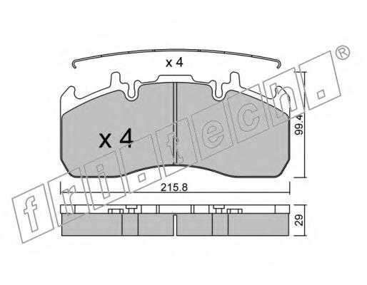 8240 Fri.tech pastillas de freno delanteras