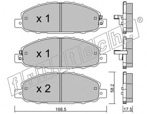 9210 Fri.tech pastillas de freno delanteras