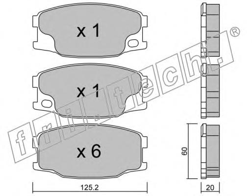 638.0 Fri.tech pastillas de freno delanteras