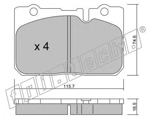 7730 Fri.tech pastillas de freno delanteras