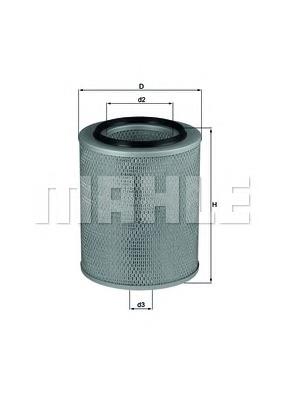 LX562 Mahle Original filtro de aire