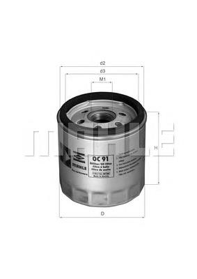 OC91D1 Mahle Original filtro de aceite