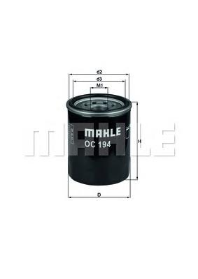 OC194 Mahle Original filtro de aceite