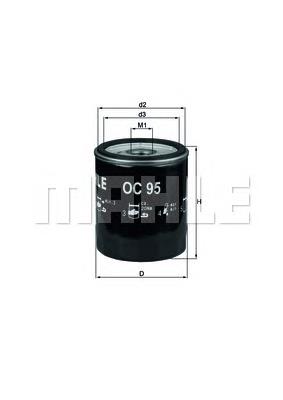 Filtro de aceite Mahle Original OC95 precio, desde 4,79 EUR