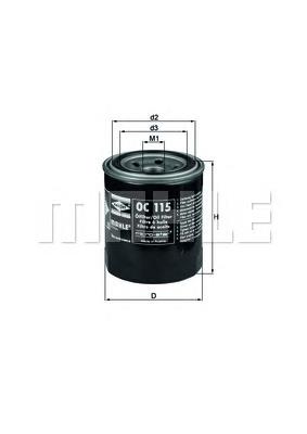 OC115 Mahle Original Filtro aceite