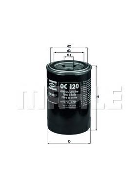Filtro de aceite OC120 Mahle Original