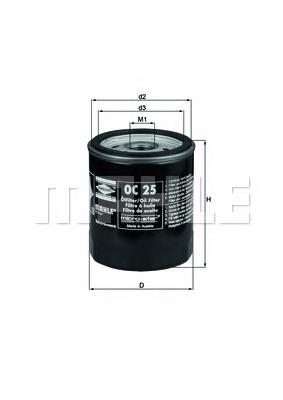 Filtro de aceite Mahle Original OC25 precio, desde 4,67 EUR
