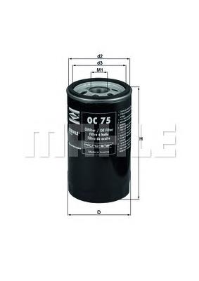 Filtro de aceite OC75 Mahle Original