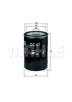 Filtro de aceite OC47 Mahle Original