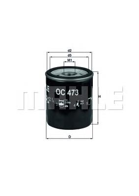 Filtro de aceite Mahle Original OC473 precio, desde 4,54 EUR