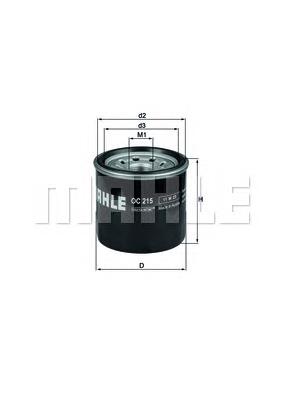OC215 Mahle Original Filtro aceite
