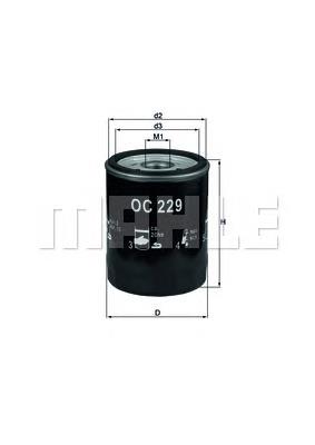 Filtro de aceite OC229 Mahle Original