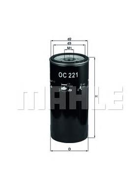 Filtro de aceite OC221 Mahle Original