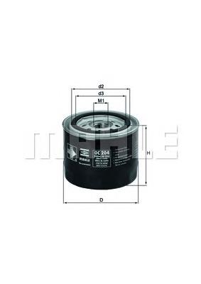 OC204 Mahle Original Filtro aceite