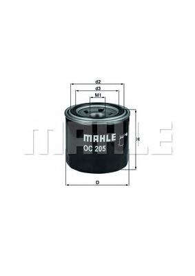 OC205 Mahle Original filtro de aceite