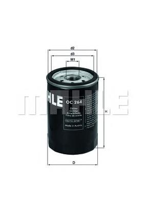 OC264 Mahle Original filtro de aceite