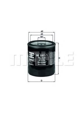 Filtro de aceite OC2371 Mahle Original