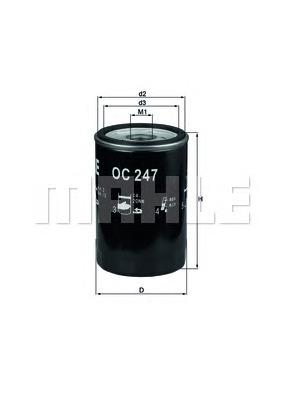 Filtro de aceite Mahle Original OC247 precio, desde 4,29 EUR