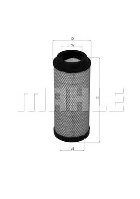 Filtro de aire LX1673 Mahle Original