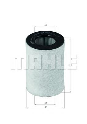 Filtro de aire LX1792 Mahle Original