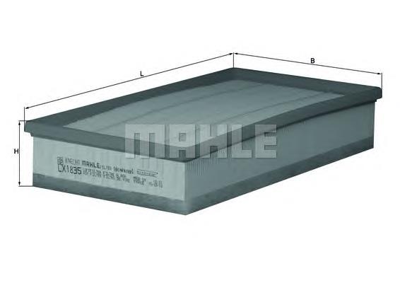 LX1835 Mahle Original Filtro de aire de motor
