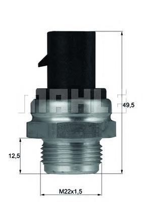 Sensor de temperatura del refrigerante Mahle Original TSW13D