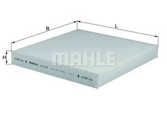 Filtro de habitáculo LA216 Mahle Original