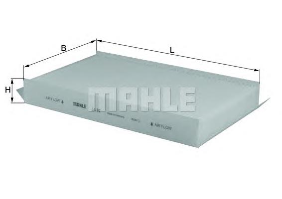LA97 Mahle Original Filtro antipolen