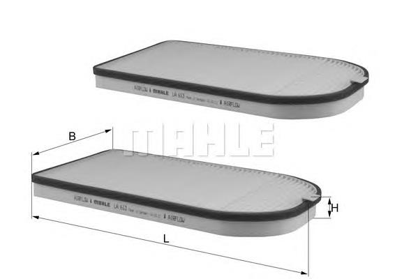 LA613S Mahle Original filtro habitáculo