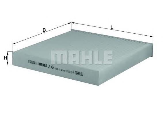 Comprar LA424 Mahle Original Filtro de aire del habitáculo