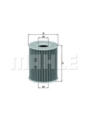 Filtro de aceite motor Mahle Original OX422D