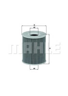 Filtro de aceite motor Mahle Original OX424D