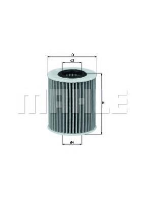 Filtro de aceite motor Mahle Original OX413D1