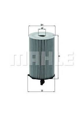Filtro de aceite motor Mahle Original OX417D