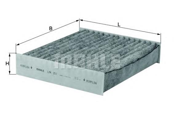 LAK251 Mahle Original Filtro antipolen