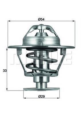 TX 86 76D Mahle Original termostato, refrigerante