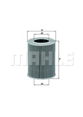 Filtro de aceite OX369D Mahle Original
